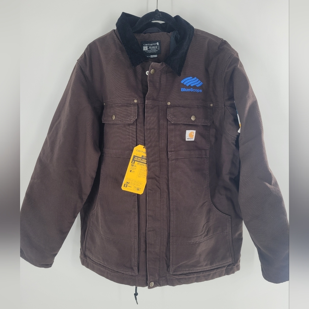 Carhartt Men's Full Swing Relaxed‎ Fit Washed Duck Insulated Traditional Coat L